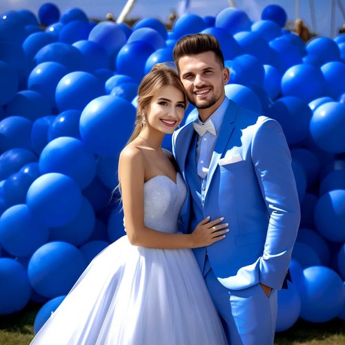 DECOCKRAT Blue Latex Balloons Kit - 110PCS 12'' Helium Balloons for Birthday, Baby Shower & Wedding Decor