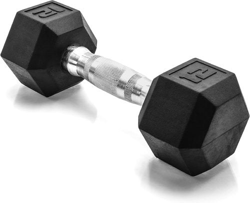 CAP Barbell Coated Hex Dumbbell Weights - Single | Choose from 10-120 lbs Options