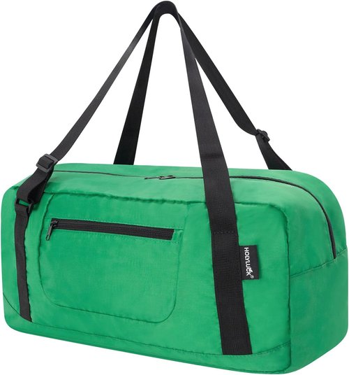 HOLYLUCK Foldable Travel Duffel Bag - Versatile Luggage for Gym & Travel - Kelly Green