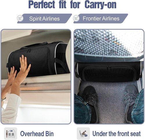 BuyAgain Duffle Bag - 17" Small Travel Gym Bag | Lightweight & Versatile Carry-On