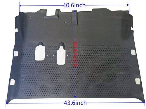 Dr.Acces Golf Cart Floor Mat for E-Z-GO EZGO RXV Gas&Electric Years 2008&up | Black Rubber Floor Mat
