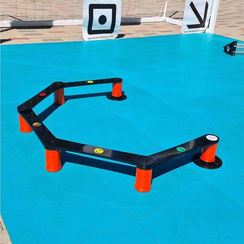Field Hockey Star Skiller - Lightweight Stickhandling Training Aid, Equipment for Ball Control, Reaction Time & Coordination - Light, Portable & Adjustable Trainer