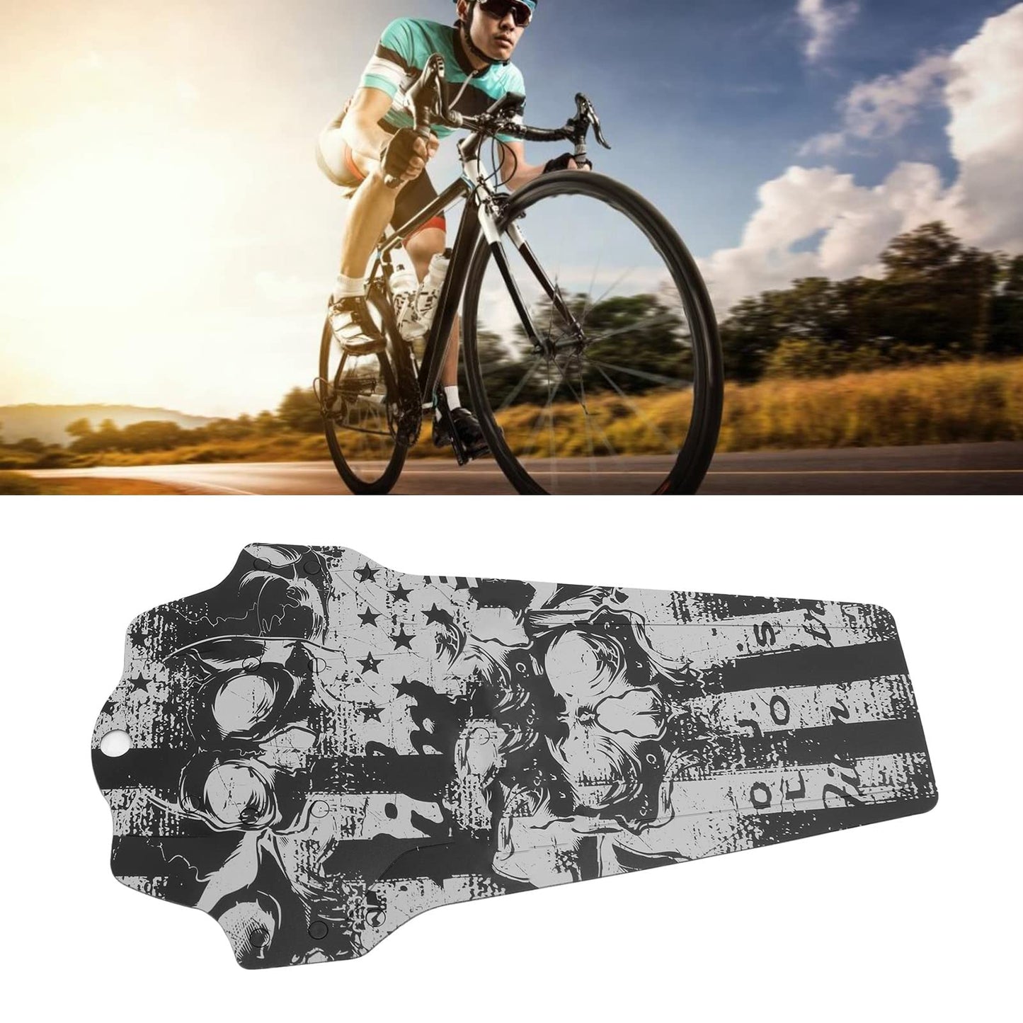 Mountain Bike fenders, Universal Lightweight Protection mudguards Front Rear for Commuting Trail Riding Downhill Wet Weather Folding Bikes