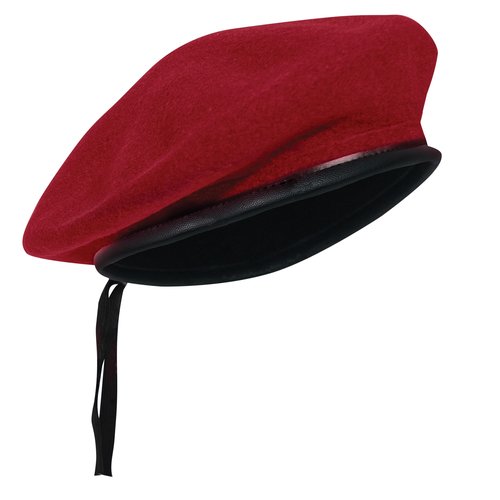 Rothco Wool Monty Beret (US, Alpha, Medium, Red)