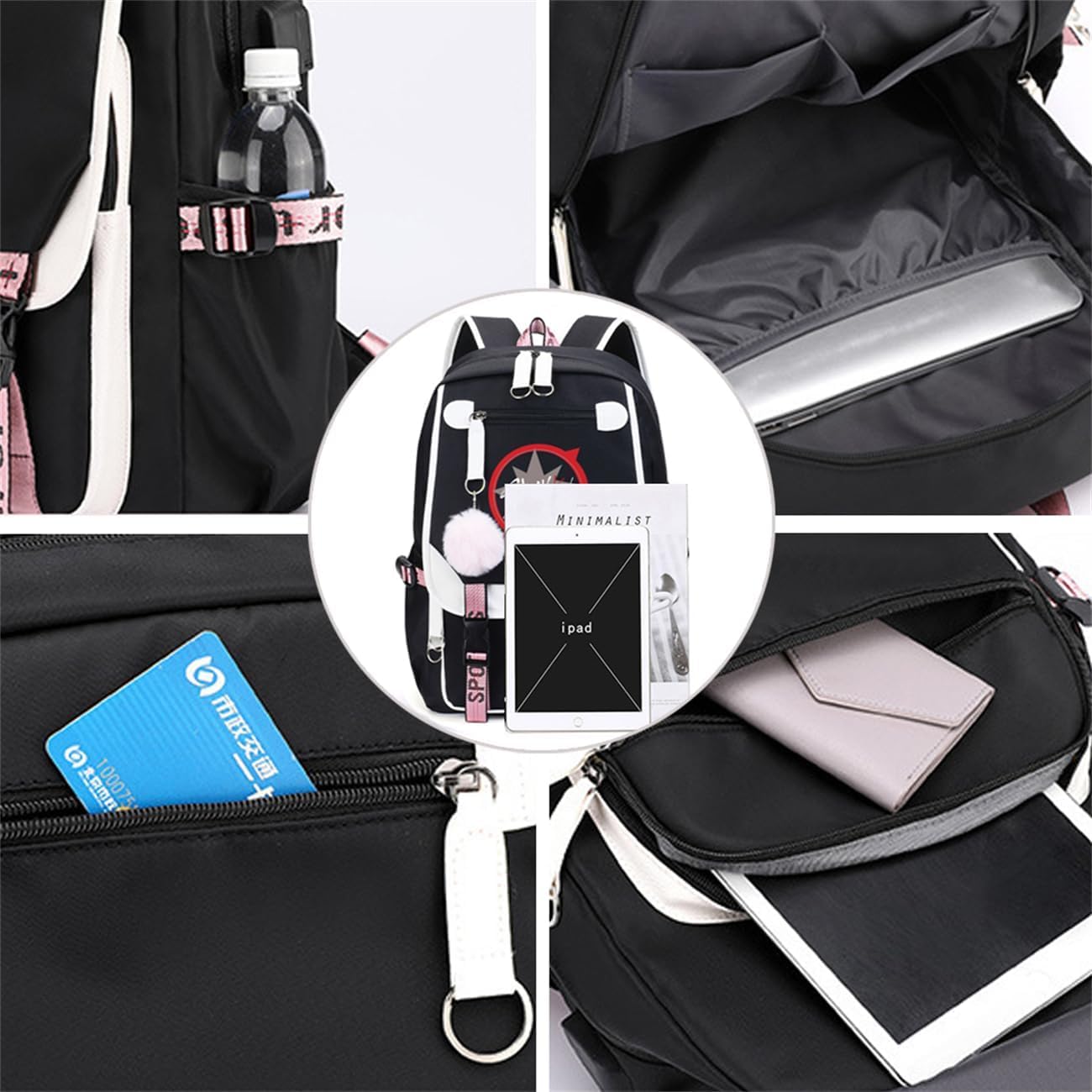 AiHdcy Stray Backpack Merch, fans Book Bag Casual Backpack (Black4)
