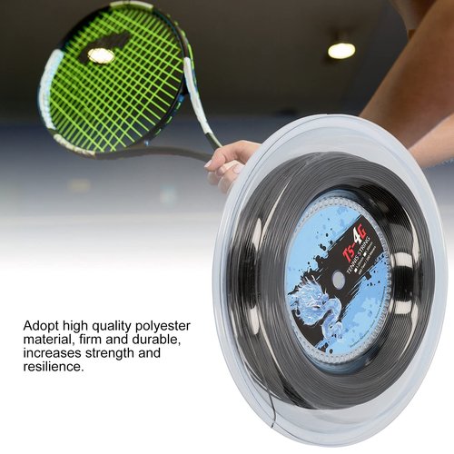 Leapiture 200m Tennis Racket Strings Racquet Stringing Round Hard String for Tennis Rackets,Tennis String Replacements for Athlet(1.25mm)