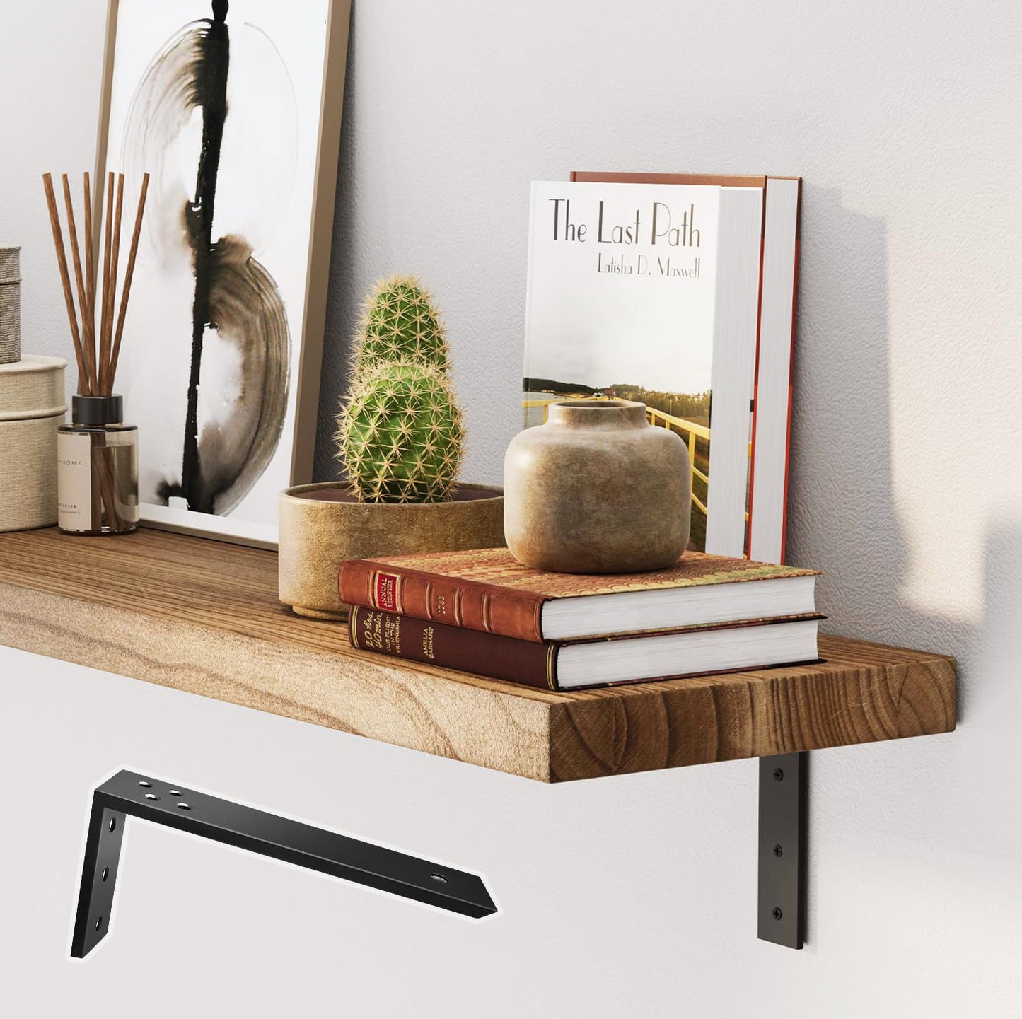 Countertop Support Brackets 4 Pack L Bracket Countertop Brackets 16" x 6" x 2.5" Heavy Duty 3/8" Thick Shelf Brackets Metal Corbels L Shape Bracket for Wood Shelf/Quartz/Granite/Concret Countertops