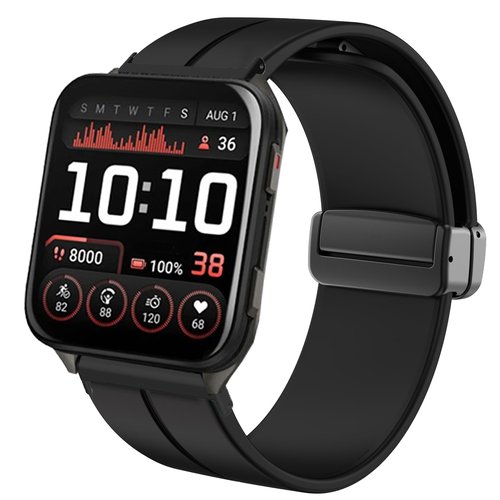 Compatible with Garmin Venu X1 Bands, Soft Silicone Sport Wristband Replacement Straps Compatible with Garmin Venu X1 Smartwatch (Black)