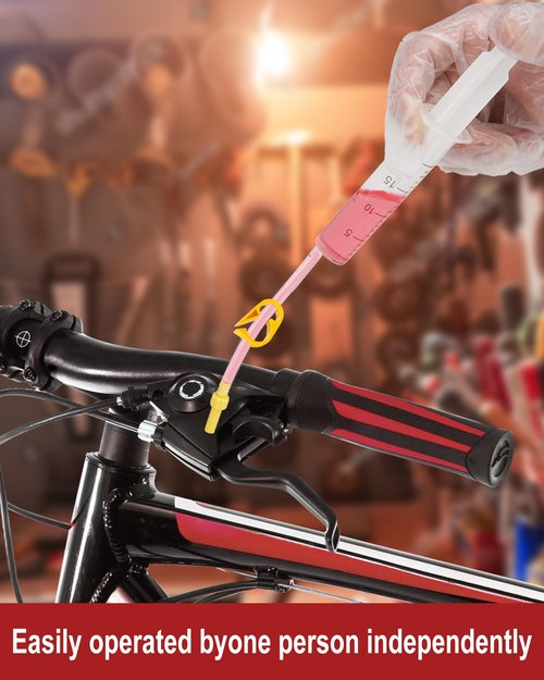 cyctravel Brake Bleed Kit for Shimano, TEKTRO, TRP Hydraulic Disc Brakes, Mountain Brake Bleed Kit Including High Performance Mineral Oil Brake Fluid. (3 * 60ml)