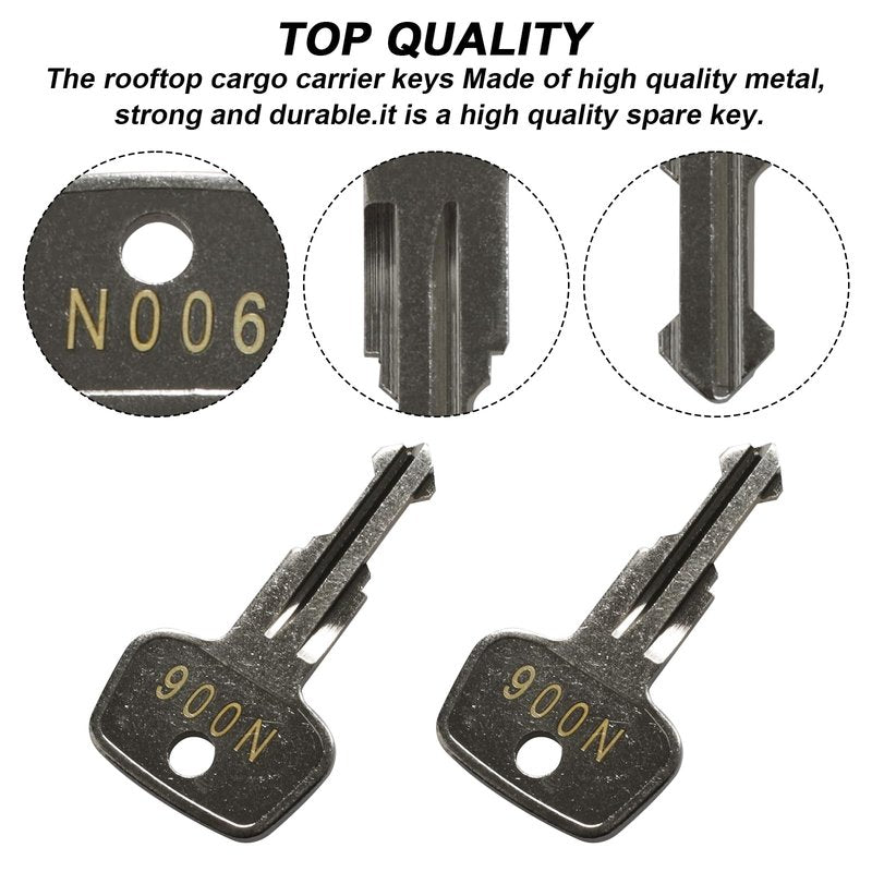 N006 Roof Rack Replacement Key, Series Frame Key, Replacement Keys for Thule Ski, Roof,Cargo Box, Carrier Racks and Crossbars [Code N006]