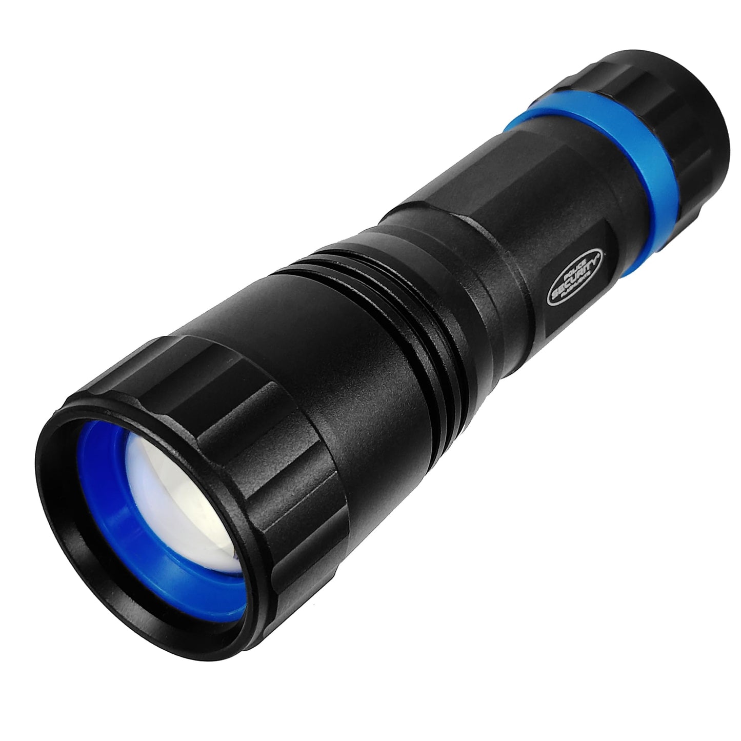 Police Security Scope Ultra-Bright 750 Lumen Flashlight, Compact, Heavy Duty, 3 Modes, Slide Focus, 4 AAA Batteries, Perfect for DIY to Camping to Trade Professional Needs