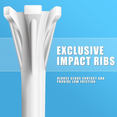 CHAMPKEY Advanced Golf Tees - 5-Prong Design for Longer Distance | 120 or 100 Pack, 50% Ball Contact Surface