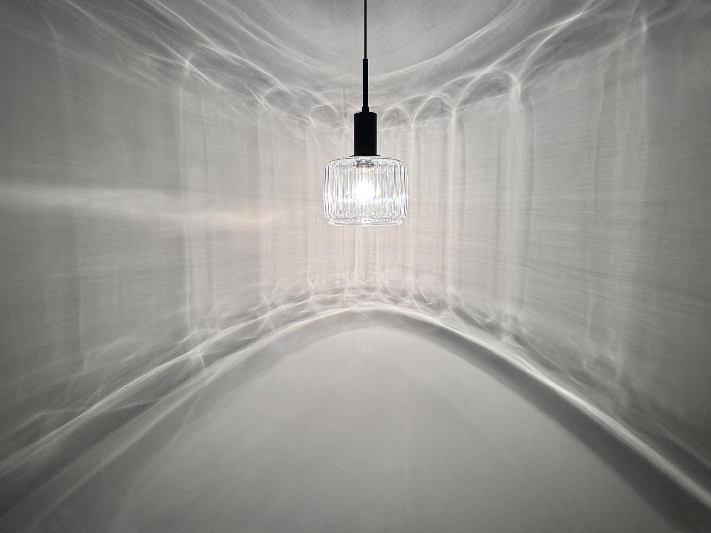 2 Pack 1 Light Industrial Modern Farmhouse Hanging Kitchen Island Pendant Ceiling Light Fixtures,Natural Wood 7.2" Clear Textured Glass Black Finish Over Sink Restaurant bar Corridor