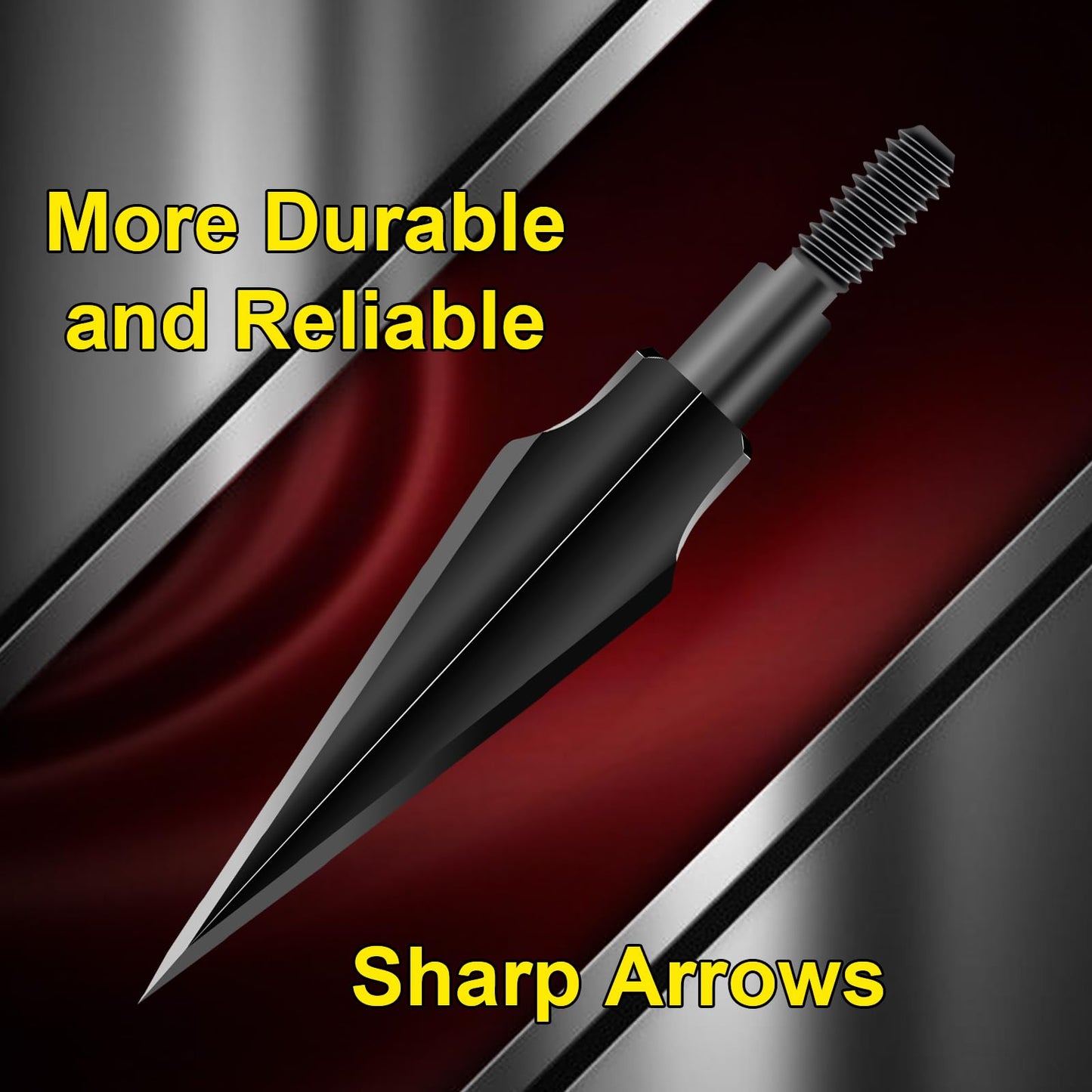 FENJANER 10Pcs Broadheads 100/118/125 Grain Traditional Hunting Arrowhead Screw-in Arrow Tips for Compound Bow Crossbow and Recurve Bow (118 Grain Leaf-Shaped)