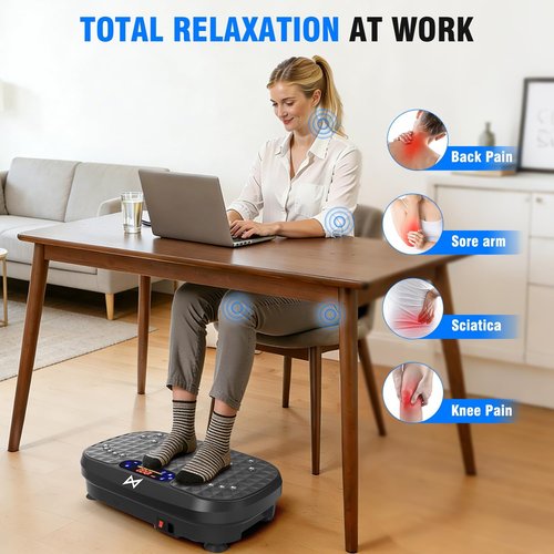 AXV Vibration Plate - Full Body Fitness Machine for Weight Loss | Compact Shaker for Home & Gym