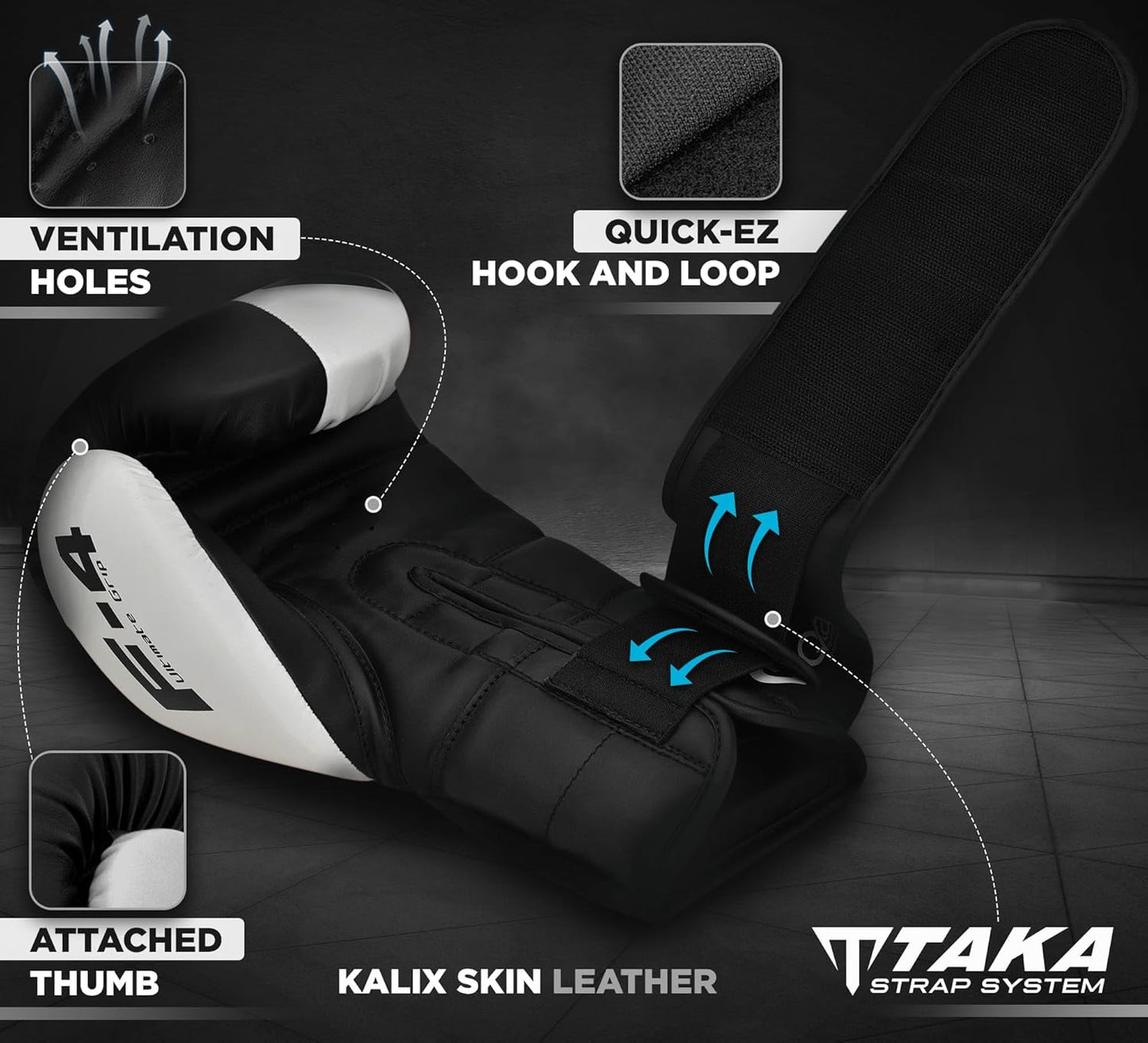 RDX Boxing Gloves - Maya Hide Leather Training Gloves for Muay Thai & Kickboxing | 8-16 oz Options