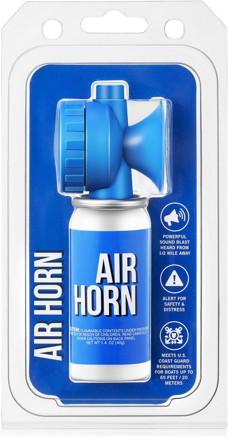Saillong Marine Boat Air Horn - Loud 1.4oz Safety Horn for Emergency Use | Compact Mini Design