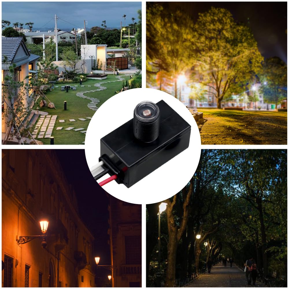 Photoelectric Control Switch, Suitable for Outdoor Places Such as Courtyard Lights, Street Lights, Gardens, etc. It Automatically Turns Off During The Day and Starts Automatically at Night (1)