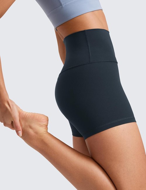 CRZ YOGA Biker Shorts - High Waisted Butterluxe Spandex for Women | 4'' Booty Workout & Yoga