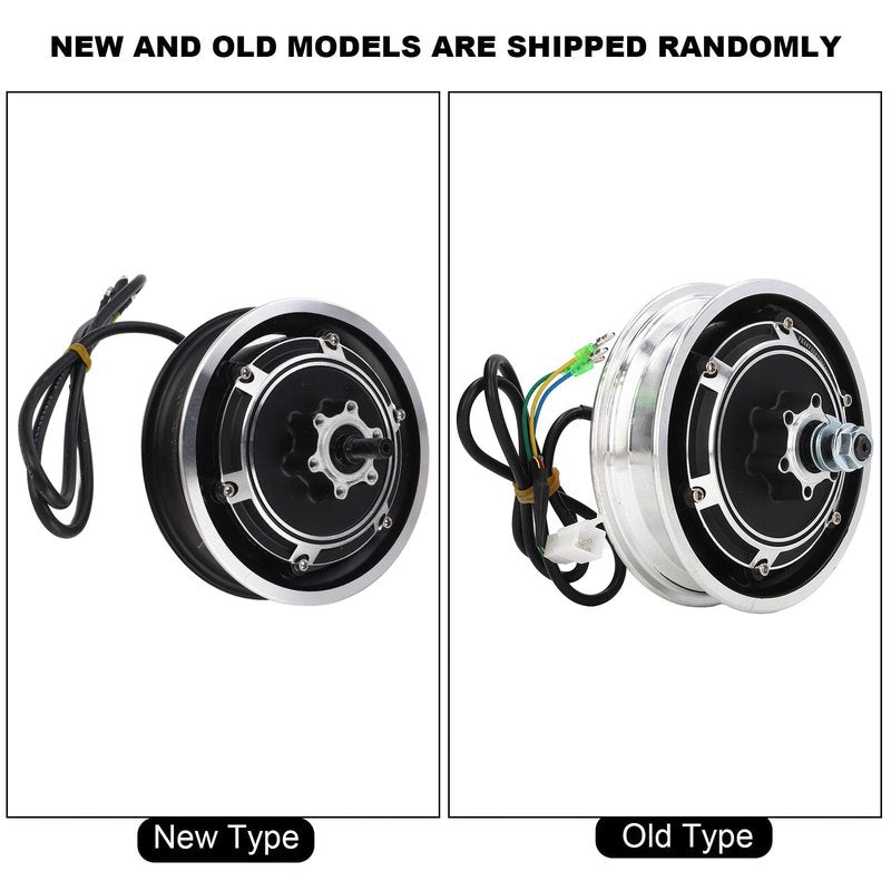 YYQTGG Electric Scooter Hub Motor 48V 100W Electric Brushless Disc Brake Hub Motor for 10 Inch Outer Tire, Aluminum Alloy Wheel