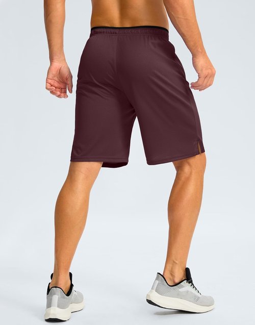 G Gradual Men's Athletic Gym Shorts - Quick Dry Lightweight Basketball Shorts with Zipper Pockets | 9"/11" Sizes