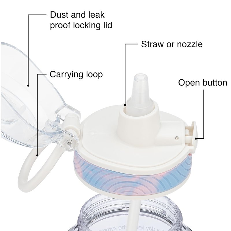 BellyBottle Pregnancy Water Bottle Tracker – Pregnancy Must Haves First Trimester – Pregnant Gifts for Expecting Mom – Essentials Nausea Relief – Weekly Stickers + Straw + BPA Free – Tidye