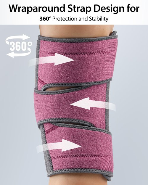 ABYON Knee Brace for Women & Men Meniscus Tear, ACL, Arthritis, Knee Support with Triple Side Stabilizers and Adjustable 360° Wraparound Strap for Maximum Knee Pain Support and Fast Recovery - Please Check How To Size Video