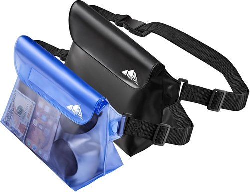 HEETA Waterproof Pouch - Touchscreen Dry Bag with Adjustable Waist Strap for Phones & Valuables | Perfect for Kayaking, Swimming, and Beach Activities