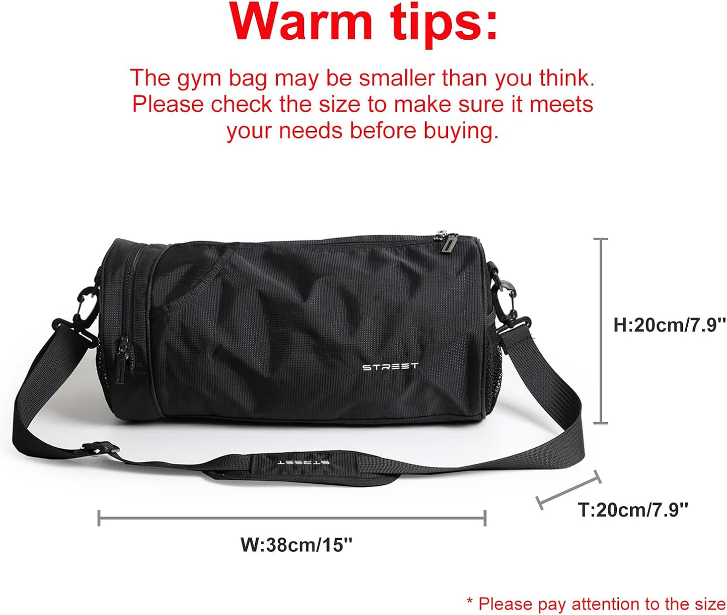 Skiennix Lightweight Sports Gym Bag - Versatile Duffel for Men & Women | Black X-Small