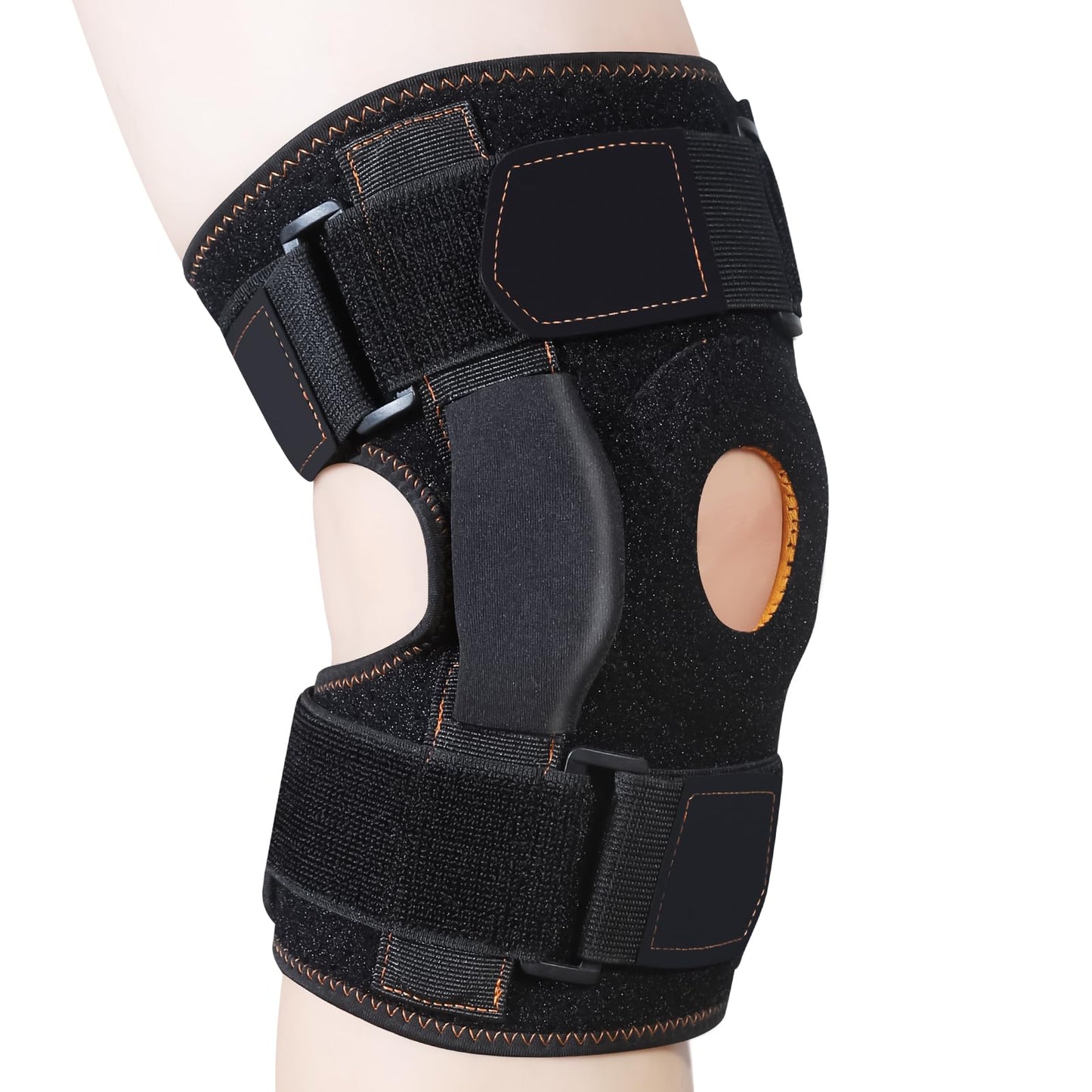 CHIYAN Hinged Knee Brace with Side Stabilizers for Men Women, Metal Hinge Knee Support for Meniscus Tear Arthritis Pain Relief, ACL, PCL, MCL