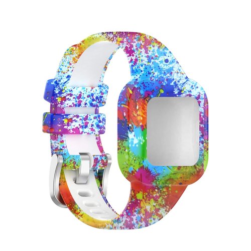 Bands Compatible with Garmin vivofit jr.3 Bands Accessories Replacement Band Camouflage Floral Leopard Pattern Starp with Metal Secure Clasp for vivofit jr.3 (Multicolor)