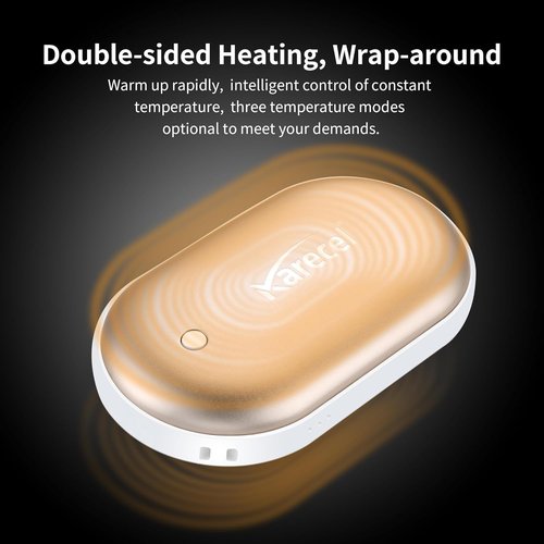 Karecel Rechargeable Hand Warmers - Double-Sided 10400mAh Heat | 4-Inch Portable Winter Essentials