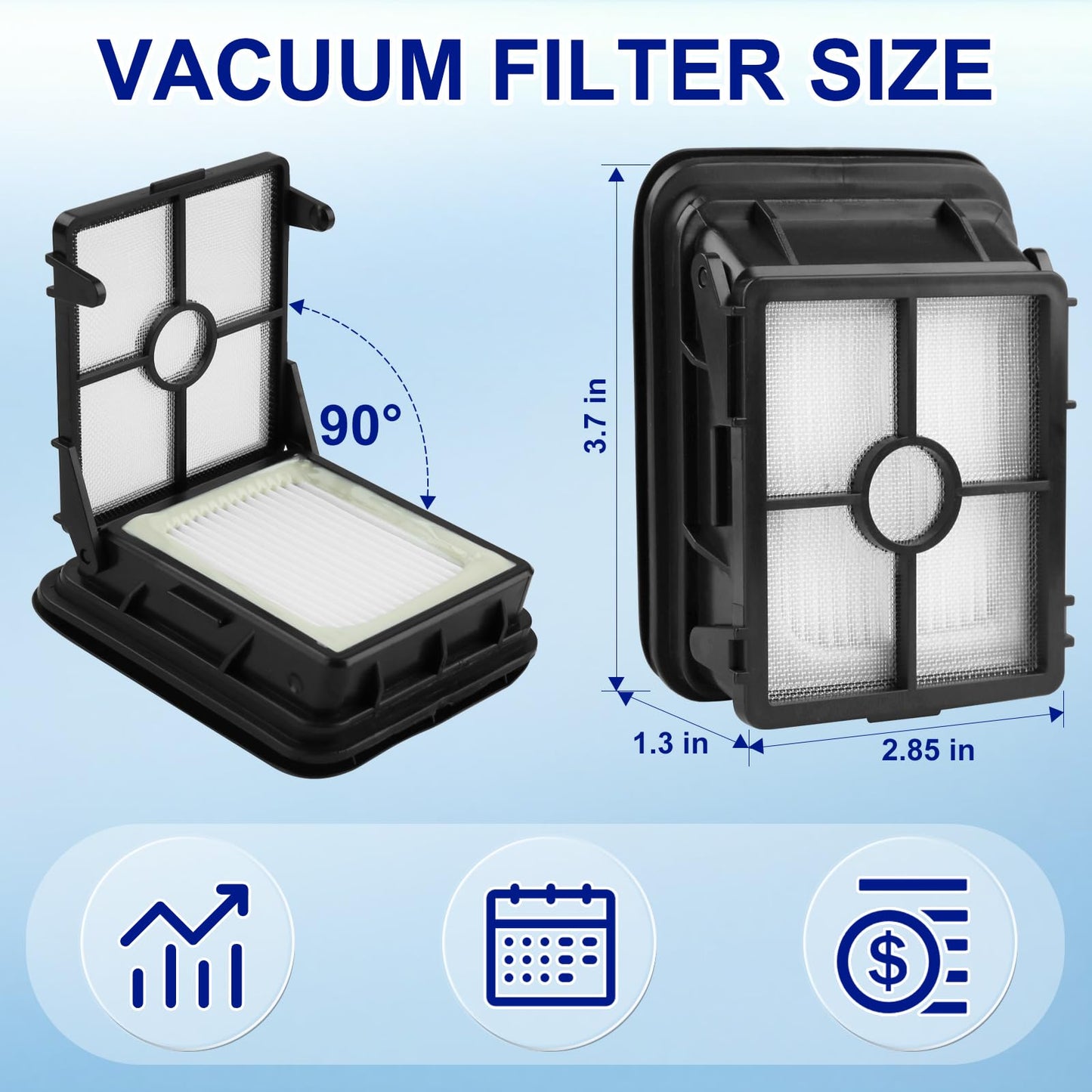 Lemige Brush and Filter Replacement Parts for Bissell CrossWave Max 2554 2590 2593 2596 for HydroSteam Plus 35151 3515 35152 3513 3518 Vacuum, 2 Pack Multi-Surface Brush Rolls 2787 Vacuum Filters 1866