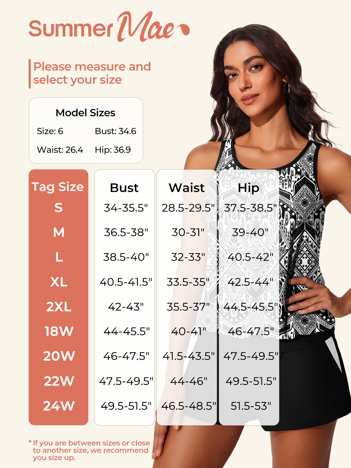 Summer Mae Blouson Women's Tankini Swimsuits Tummy Control Modest 2026 Two Piece with Sporty Pockets Bathing Suits Black X-Large