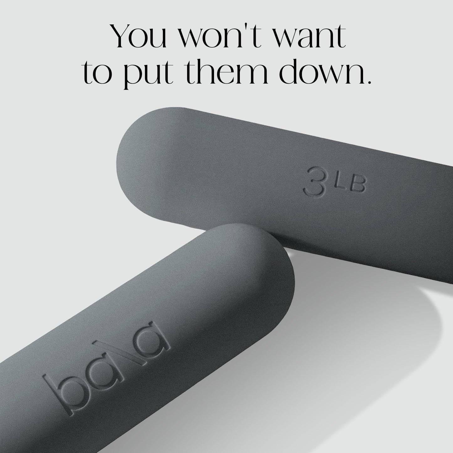 Bala Bars, 3 LB Dumbbells Set of 2 - Home Gym Equipment for Women & Men