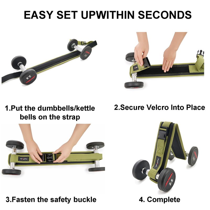 Dumbbell Hip Thrust Belt,Thick Padding Booty Belt for Hip Thrust,Dumbbell Belt for Hip Thrust,Glute Trainer and Booty Builder Green