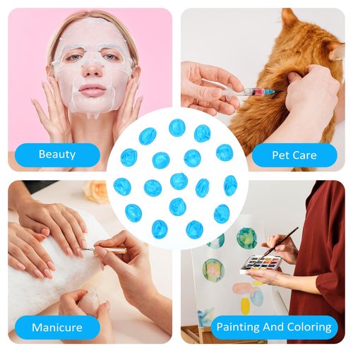 Kifmurase 400 PCS Large Disposable Nitrile Finger Cots, Non-allergenic No Powder Finger Protectors, Finger Covers for Beauty, Manicure, Massage, Electronic Repair (Blue)