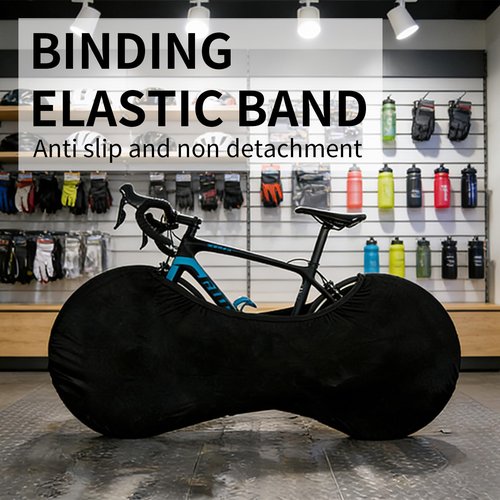 Bestookits Bike Wheel Covers for 22-27in Bicycles Wheels, Washable Stretchy Elastic Bike Tire Wheel Covers Dust-Proof for Indoor/Outdoor Use (Black)