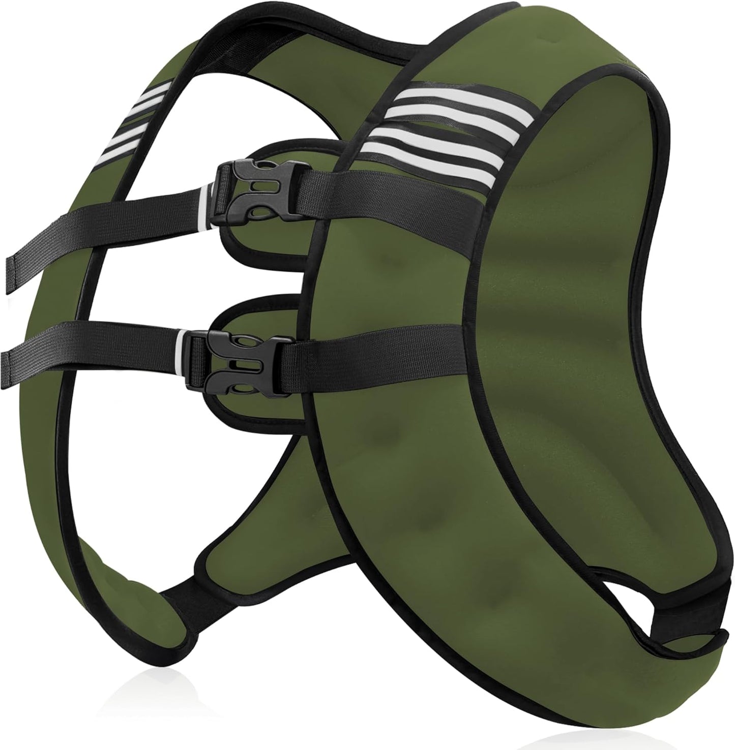 NATURELUX Weighted Vest Men or Women - 5/10/15/20/25/30lbs Weights with Reflective Stripe, Weighted Vest for Workout Equipment for Strength Training Running - Walking Weight Loss