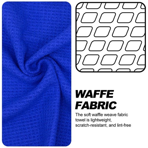 Aliennana Small Magnetic Golf Towel, Microfiber Waffle Design with Clip - Industrial Strength Magnet for Golf Bags, Carts Clubs