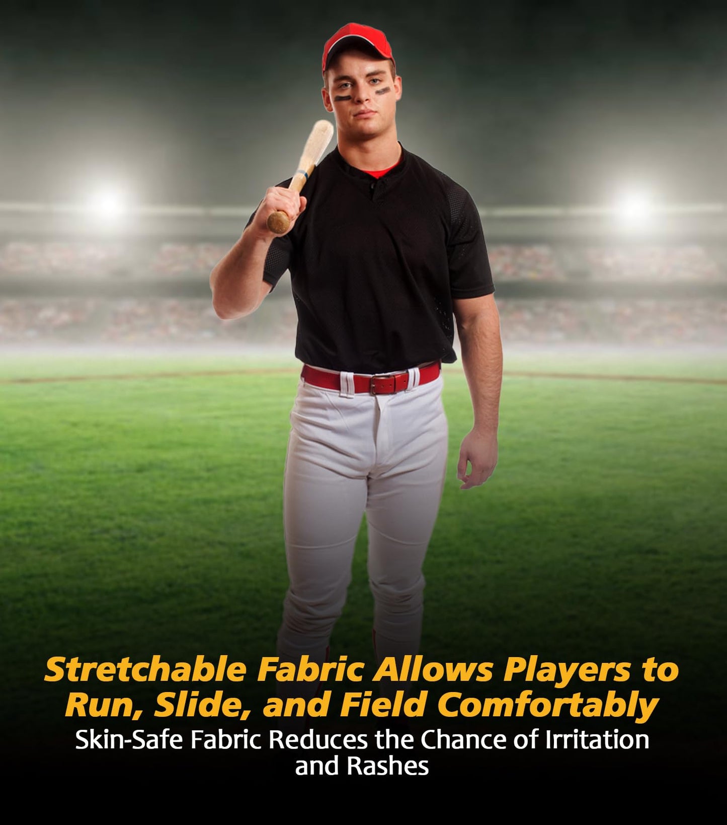 Penveer Knicker Style Adult & Youth Baseball Pants with Durable Snap Zip, Elastic Bottom Mens & Boys Baseball Pants