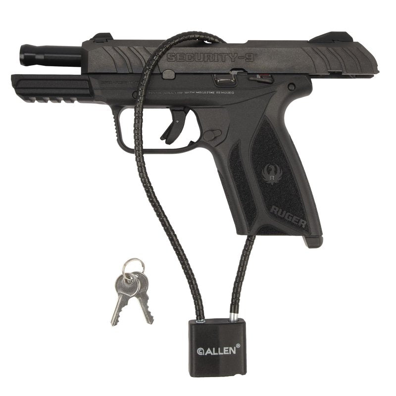 Allen Company Cable Gun Lock for Shotguns, Rifles & Handguns (2 Keys) Black, 15"