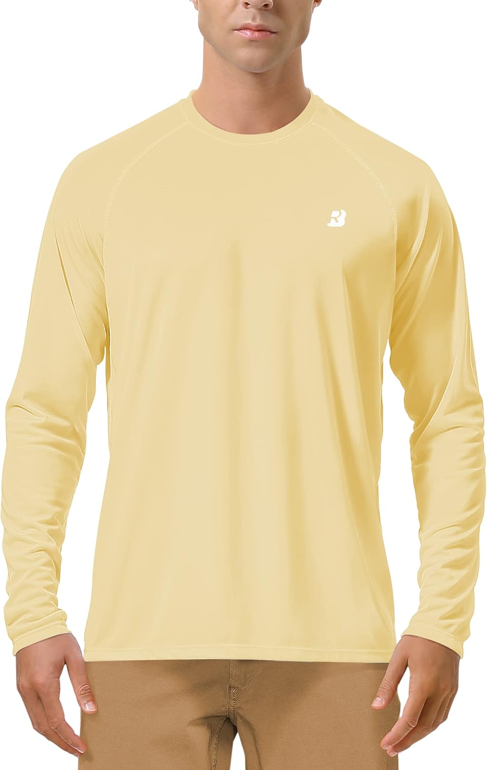 Roadbox Men's UPF 50+ UV Sun Protection Long Sleeve Shirt - Ideal for Fishing, Hiking, and Running