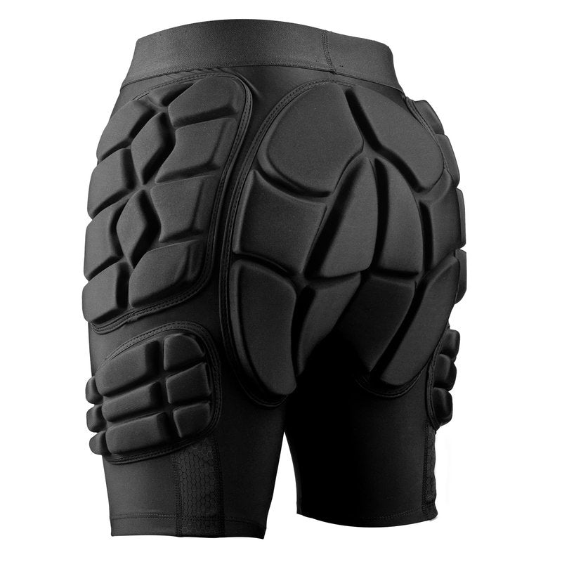 OutdoorMaster Padded Shorts for Snowboarding, Skate and Skiing - 3D Protection EVA Pad Impact Shorts for Hip Butt and Tailbone, Snowboard Protective Gear Guard - 3 Size for Men, Women and Youth