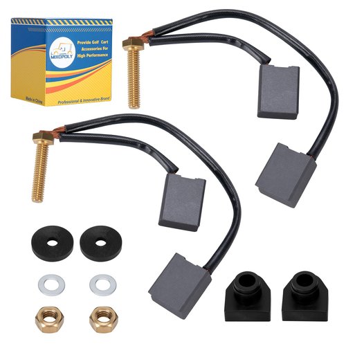 Mixopoly Kit ADC Motor Brush Replacement for Club Car & EZGO TXT 1997-2009 Electric Golf Cart Hardware Included Replace OEM 73120-G25, 1021862-01, 1021871-01, 102186201