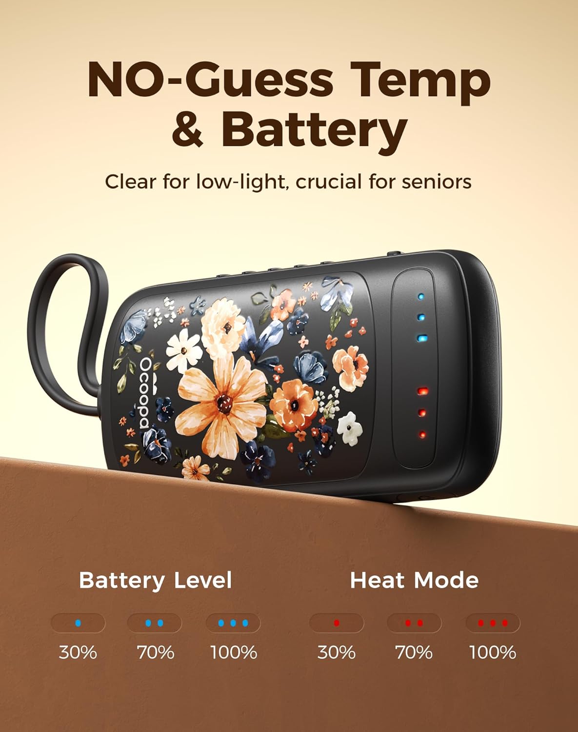 OCOOPA Dual-Sided Hand Warmers - Rechargeable 2-Pack | Perfect Stocking Stuffers & Gifts for All Ages