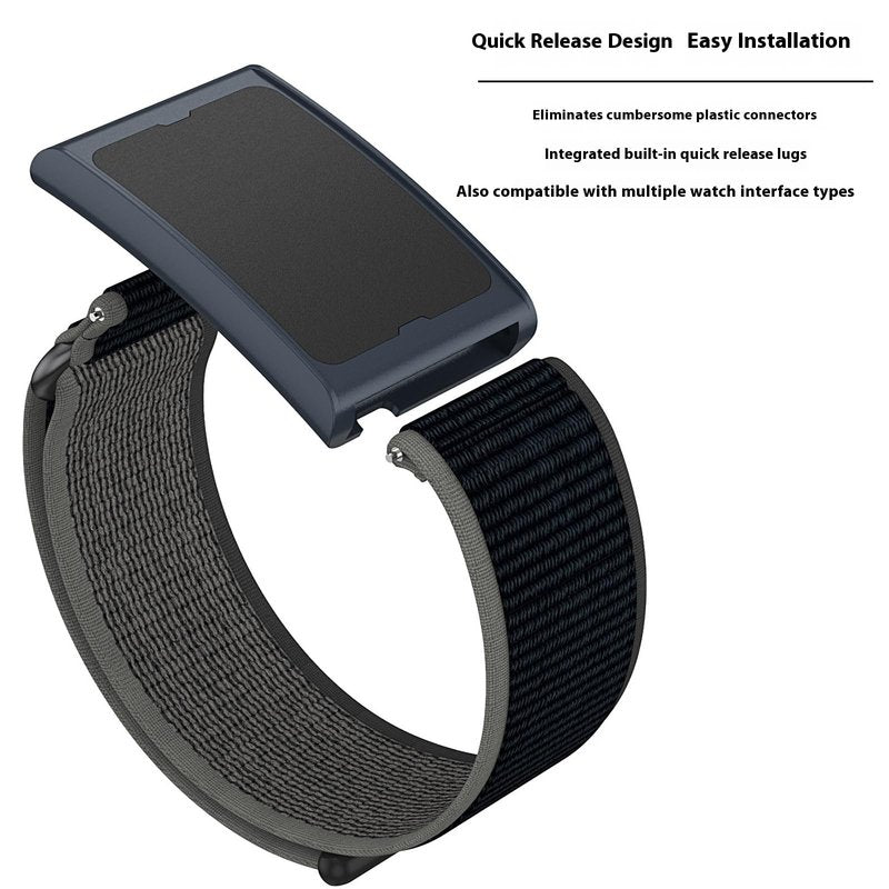 XINGMALY 3-Pack Adjustable Nylon Band Compatible with Amazfit Helio Fitness Tracker Strap, Breathable Arm/Ankle Strap with Quick Release & Secure Hook-and-Loop Closure (Black Gray,Black,Blue Gray)