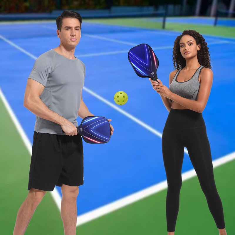 2024 Pickleball Set 2 Paddles, 4 Pickleball Balls, Cooling Towels,Sweatband, and Pickleball knapsack, Beginner and Recreational Player Kit