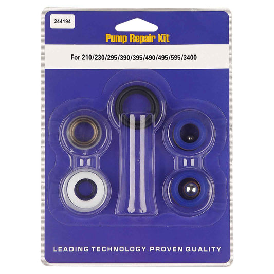 NWUCZW 244194 Pump Repair Packing Kit, for Graco Airless Paint 210 230 295 390 395 490 495 595 3400 Sprayers