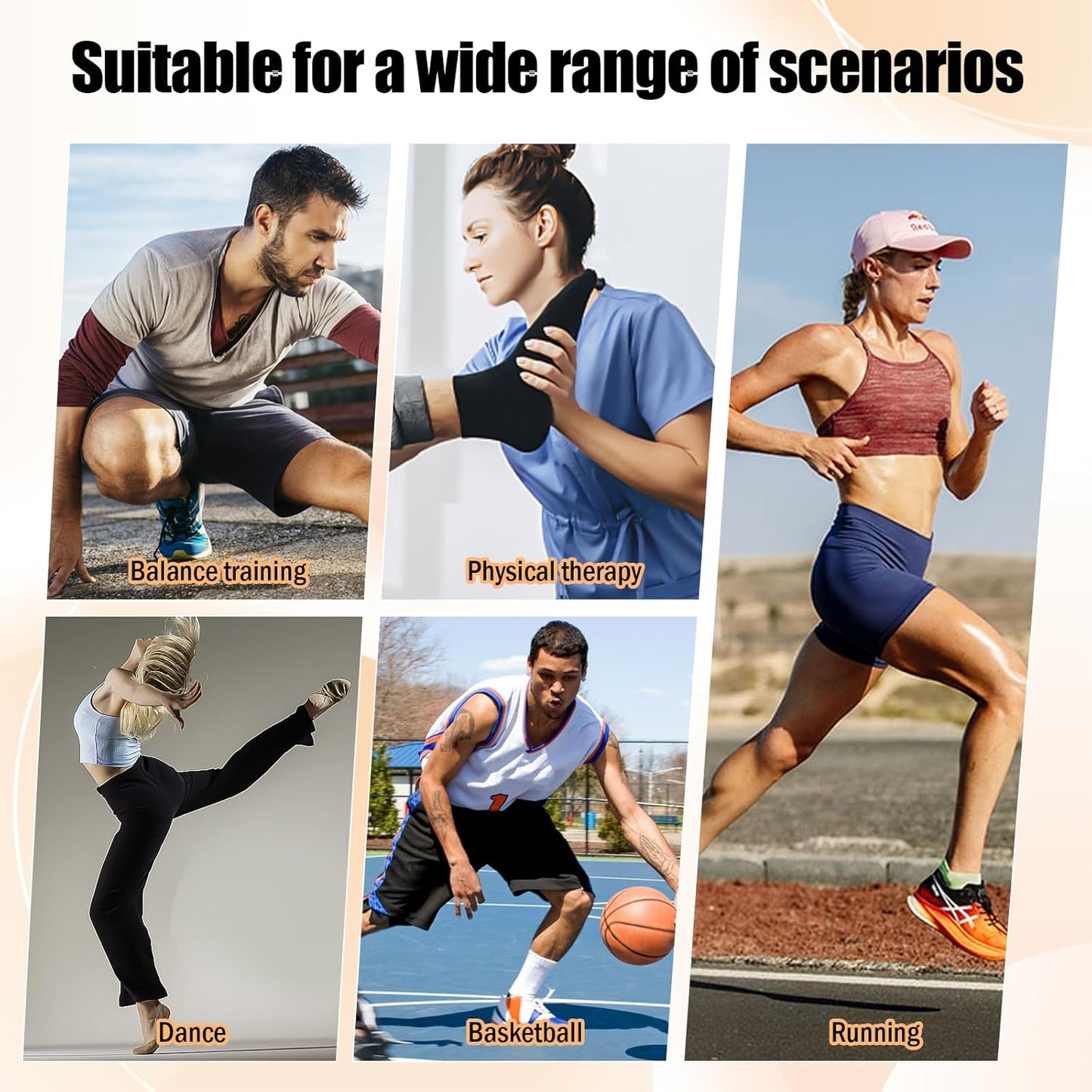 Skiennix Ankle Strengthener | Non-Slip Wood Balance Board for Sprained Ankle & Plantar Fasciitis Relief